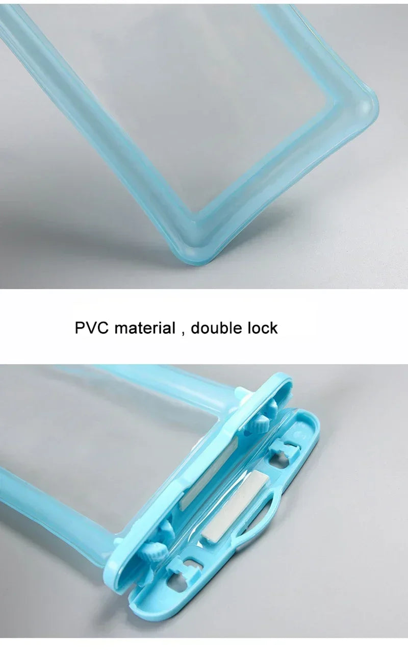 2025 Waterproof Swimming Mobile Phone Cases Macron AirBag Hanging Neck Cases Diving Skiing Phone Bag for All Phones 7 Inch