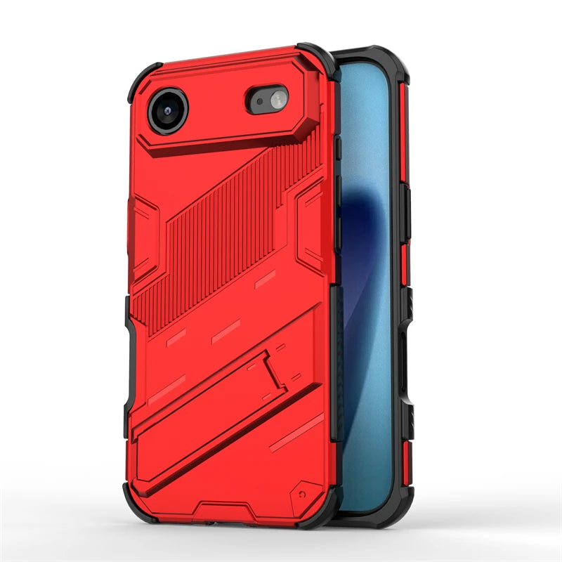 Shockproof Phone Case For iPhone 17 Air Phone Holder Armor PC Full Cover Back Case iPhone17 Pro Max Cover For iPhone 17 Air Case