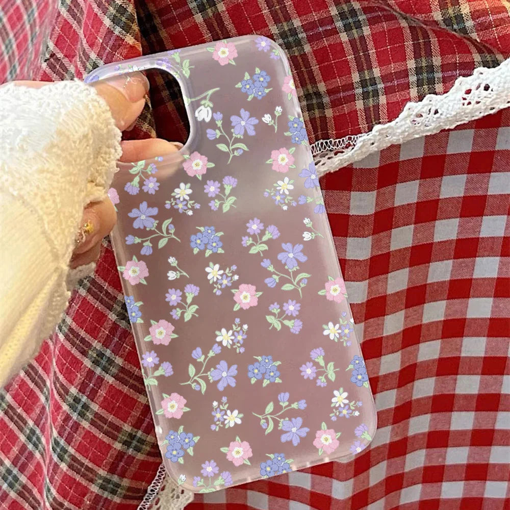 Flower Matte Case For iPhone 17 Cases iPhone 17 Air 16 Pro Max 12 14 11 13 15 Fundas Soft Shockproof Cover Leopard Phone Bumper