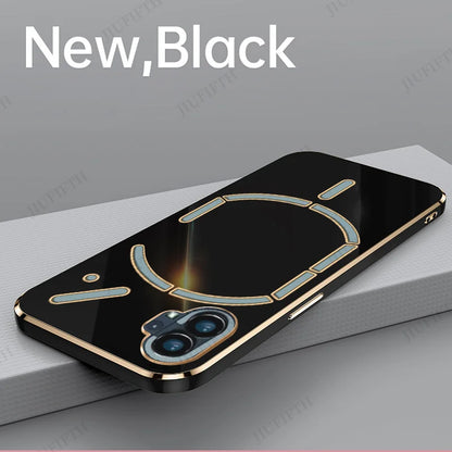 For Nothing Phone 1 Case For NothingPhone1 Phone1 Silicone Shockproof Back Cover Coque Carcase 6D Plaiting Soft TPU Phone Cases