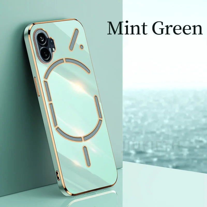 For Nothing Phone 1 Case For NothingPhone1 Phone1 Silicone Shockproof Back Cover Coque Carcase 6D Plaiting Soft TPU Phone Cases