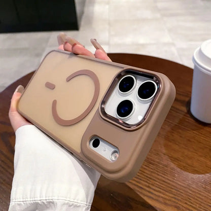 High Quality Magnetic Multicolored Style Phone Case For iPhone 17 16 15 14 13 Pro Max Plus Anti-drop Anti-slip Protective Case