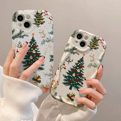Christmas Celebration Tree Phone Case For iPhone 17 16 15 14 13 12 11 Pro Max XS XR 7 8 Plus SE2 16E 17Air Shockproof Soft Cover