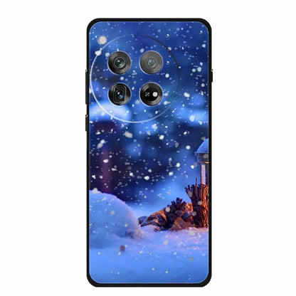 Christmas Phone Cases For Oneplus 12 12R 13 Case Black TPU Silicone For OnePlus 13 5G  TPU Protective Soft Cover 1+12 1+12R 1+13