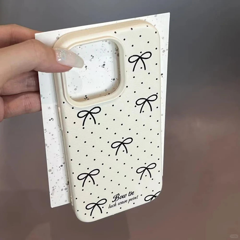 INS Leather Phone Case For IPhone 16 Pro Max Case IPhone 11 12 13 14 15 Pro MaxShockproof Soft Silicone Cover Case Funda Bumber