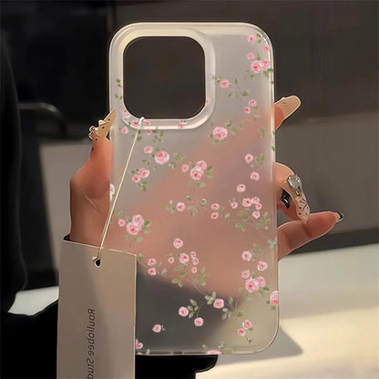 Flower Matte Case For iPhone 17 Cases iPhone 17 Air 16 Pro Max 12 14 11 13 15 Fundas Soft Shockproof Cover Leopard Phone Bumper