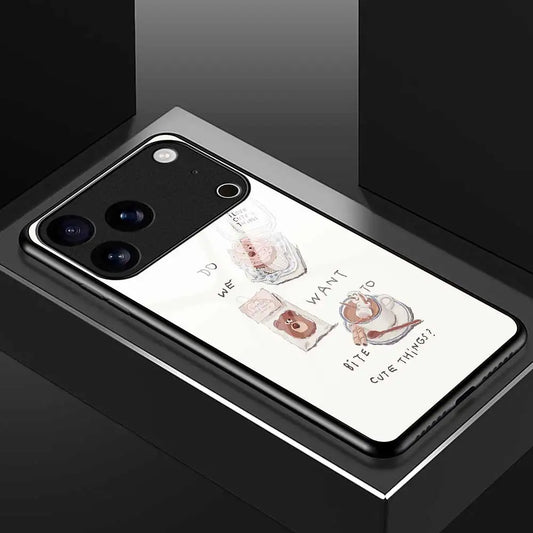 Cute Style Food Phone Cases For iPhone 17 Pro Max 17 Air 16 15 14 Pro Max Plus 13 12 11 Pro Max 16e XS Max XR X 7 8 Glass Cover