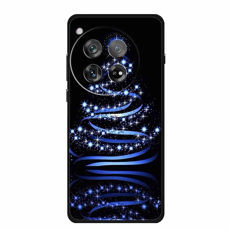 Christmas Phone Cases For Oneplus 12 12R 13 Case Black TPU Silicone For OnePlus 13 5G  TPU Protective Soft Cover 1+12 1+12R 1+13