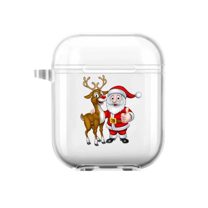 Christmas Santa Elk Earphone Case for Airpods 4th 3rd 2 Pro Shockproof Cover for Airpod 2 3 1 Protective Accessorie Shell Fundas