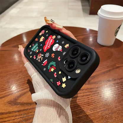 Christmas Elk Silicone Phone Cases For Motorola Moto G30 G05 G34 G04 G24 G14 G15 G22 G04S E32 E13 E40 E14 E22 G9 G Play 2025