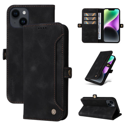 Business Leather Cases for iPhone 16 15 14 13 12 11 Pro Max Plus mini XS XR SE 2020 2022 16e Case Cover coque Flip Wallet Phone