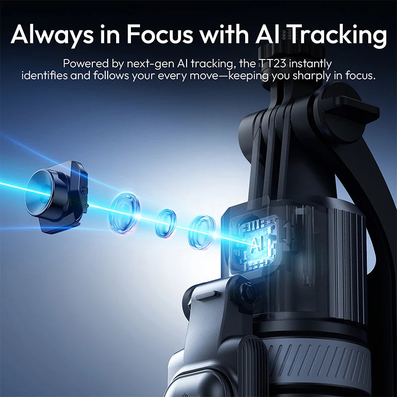 Ulanzi TT23 Auto-Tracking Selfie Stick Tripod for Travel Vlog Livestreaming
