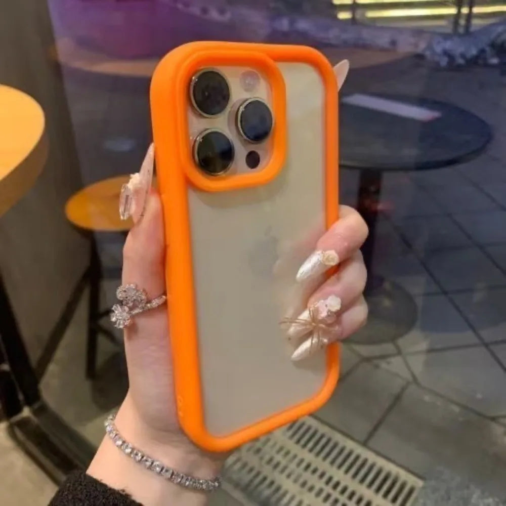 Luxury Transparent Candy Phone Case For iPhone 17 Air 11 12 13 14 15 16 17 Pro Max Plus Shockproof Clear Bumper Cases Cover