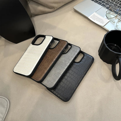 Luxury Simple Leather Phone Case For iPhone 15 Pro 11 12 13 14 Pro Max 14pro Cover Shockproof Silicone Cases For Men Women Funda