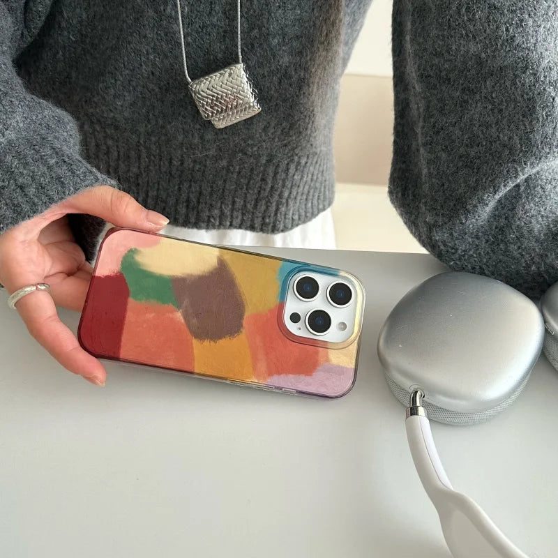 For iPhone16 16pro 16Promax 15 15pro 15Promax 14 14pro 14Promax 13 13Pro 13Promax Phone Case,Multicolor color,Full Cover