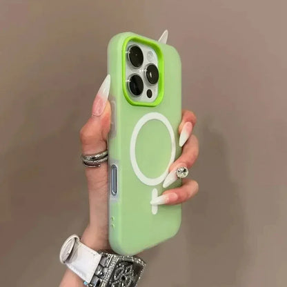 Luxury Candy For Magsafe Wireless Charge Matte Phone Case For iPhone 11 12 13 14 15 16 Pro Max Plus Magnetic Bumper Cases Cover