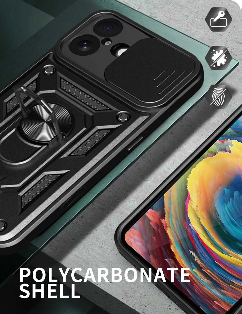 Shockproof Armor Case For iPhone 17 Car Holder Phone Cover for iPhone17 5G Camera Lens Protection Fundas