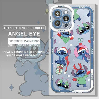 Christmas Stitch Cute Phone Case For IPhone 17 Air 16 14 12 11 Pro Max 15 Plus 13 Mini 16E Cool Simple Full Protection Cover