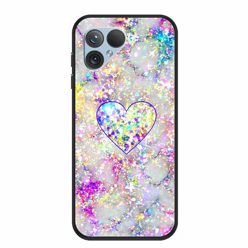 For Fairphone 5 Case 6.46" TPU Soft Silicone Bumper Luxury Back Cover Phone Cases for Fairphone5 5G Flower Cute Shockproof Coque