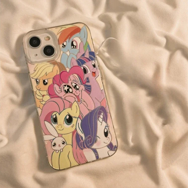 My Little Pony Pinkie Pie Phone Cases for IPhone 15 14 13 12 11 Pro Max Y2K Decorative Cover for IPhone 14 15 Plus Protective
