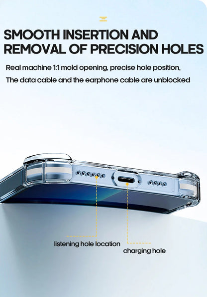 Shockproof Silicone Clear Phone Case For iPhone 13 11 12 14 17 Pro Max Mini Lens Protection Back Case For iPhone 15 16 PRO XS XR