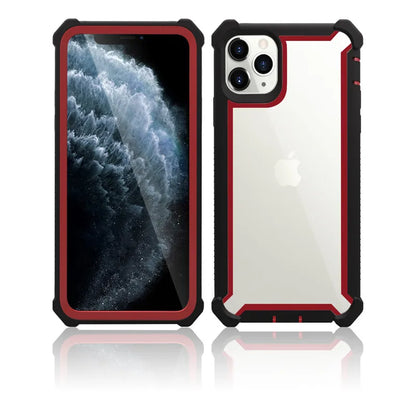 Heavy Duty Protection Urban Doom Armor PC+TPU Case for iPhone 16 15 14 13 12 11 Pro Max Plus Transparent Shockproof Cover