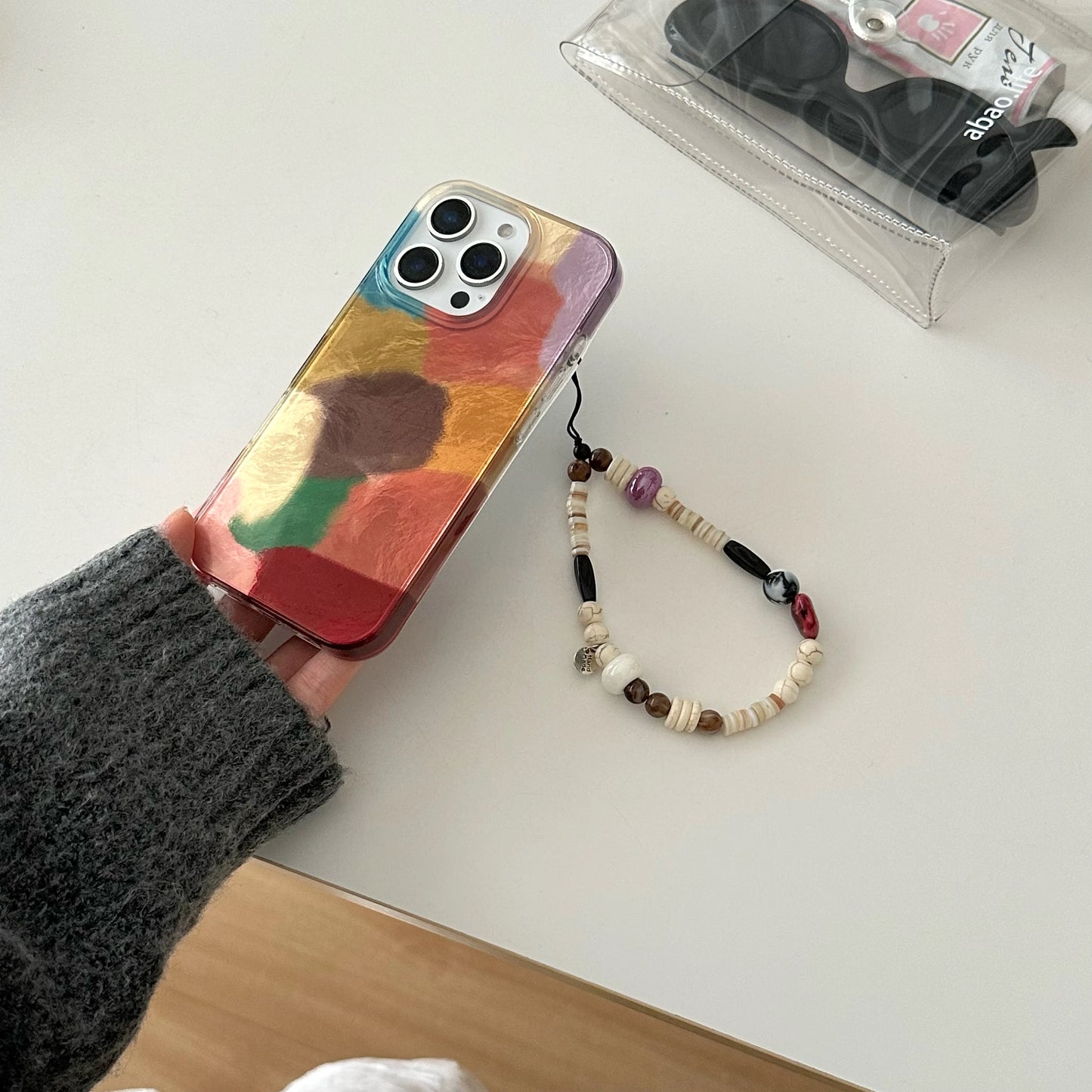 For iPhone16 16pro 16Promax 15 15pro 15Promax 14 14pro 14Promax 13 13Pro 13Promax Phone Case,Multicolor color,Full Cover