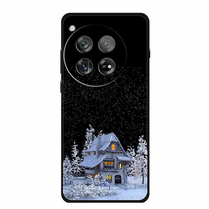 Christmas Phone Cases For Oneplus 12 12R 13 Case Black TPU Silicone For OnePlus 13 5G  TPU Protective Soft Cover 1+12 1+12R 1+13