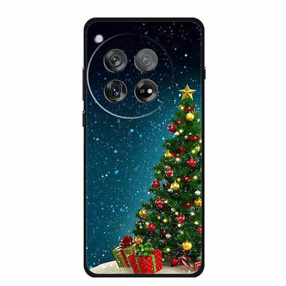 Christmas Phone Cases For Oneplus 12 12R 13 Case Black TPU Silicone For OnePlus 13 5G  TPU Protective Soft Cover 1+12 1+12R 1+13