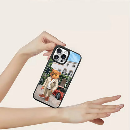BARON FILOU bear phone case for iphone 16 15 14 13 12 11 pro max plus cover Luxury car fashion  funda sport Skiing cases carcasa