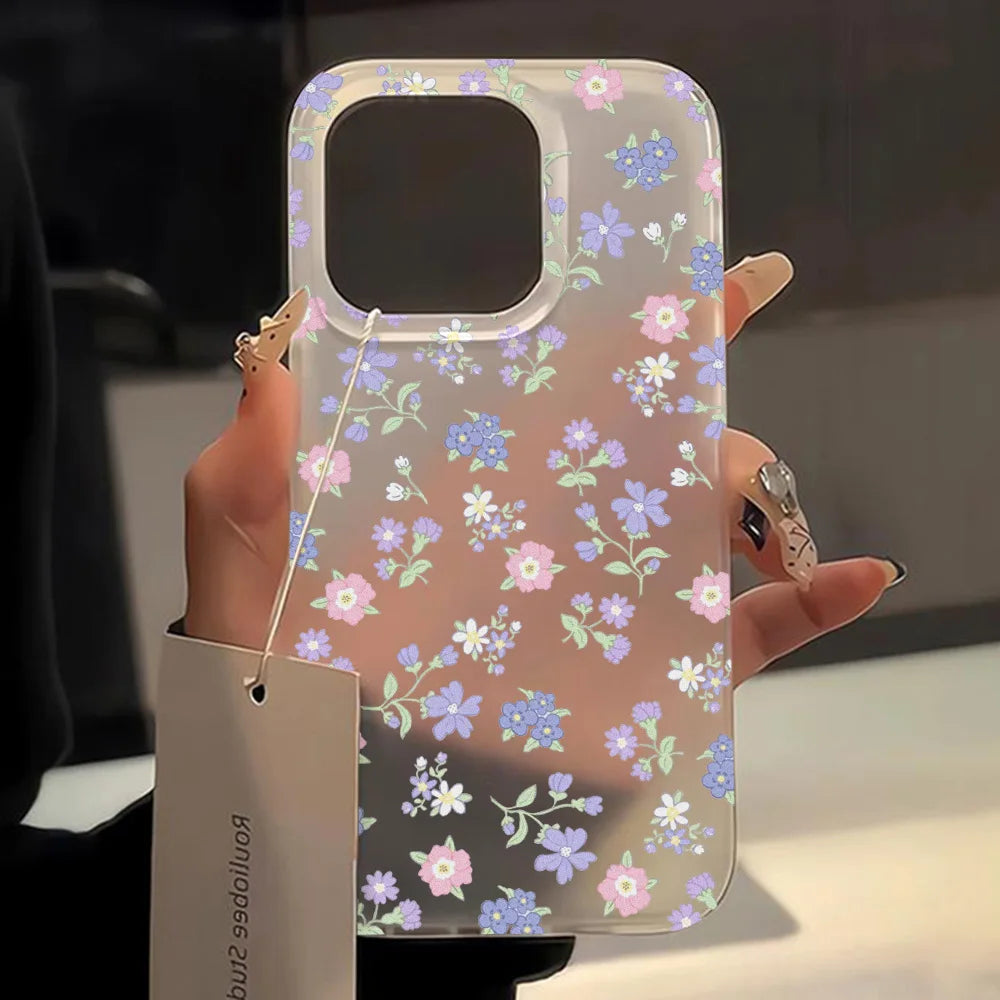 Flower Matte Case For iPhone 17 Cases iPhone 17 Air 16 Pro Max 12 14 11 13 15 Fundas Soft Shockproof Cover Leopard Phone Bumper
