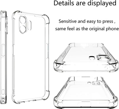 Soft TPU Transparent Phone Case for Nothing Phone 2 1 5G Shockproof Airbag Protective Clear Cover Shell Capa Fundas