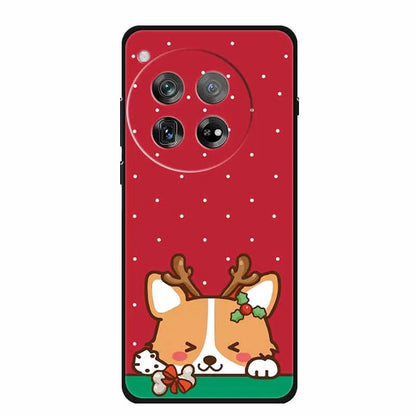 Christmas Phone Cases For Oneplus 12 12R 13 Case Black TPU Silicone For OnePlus 13 5G  TPU Protective Soft Cover 1+12 1+12R 1+13