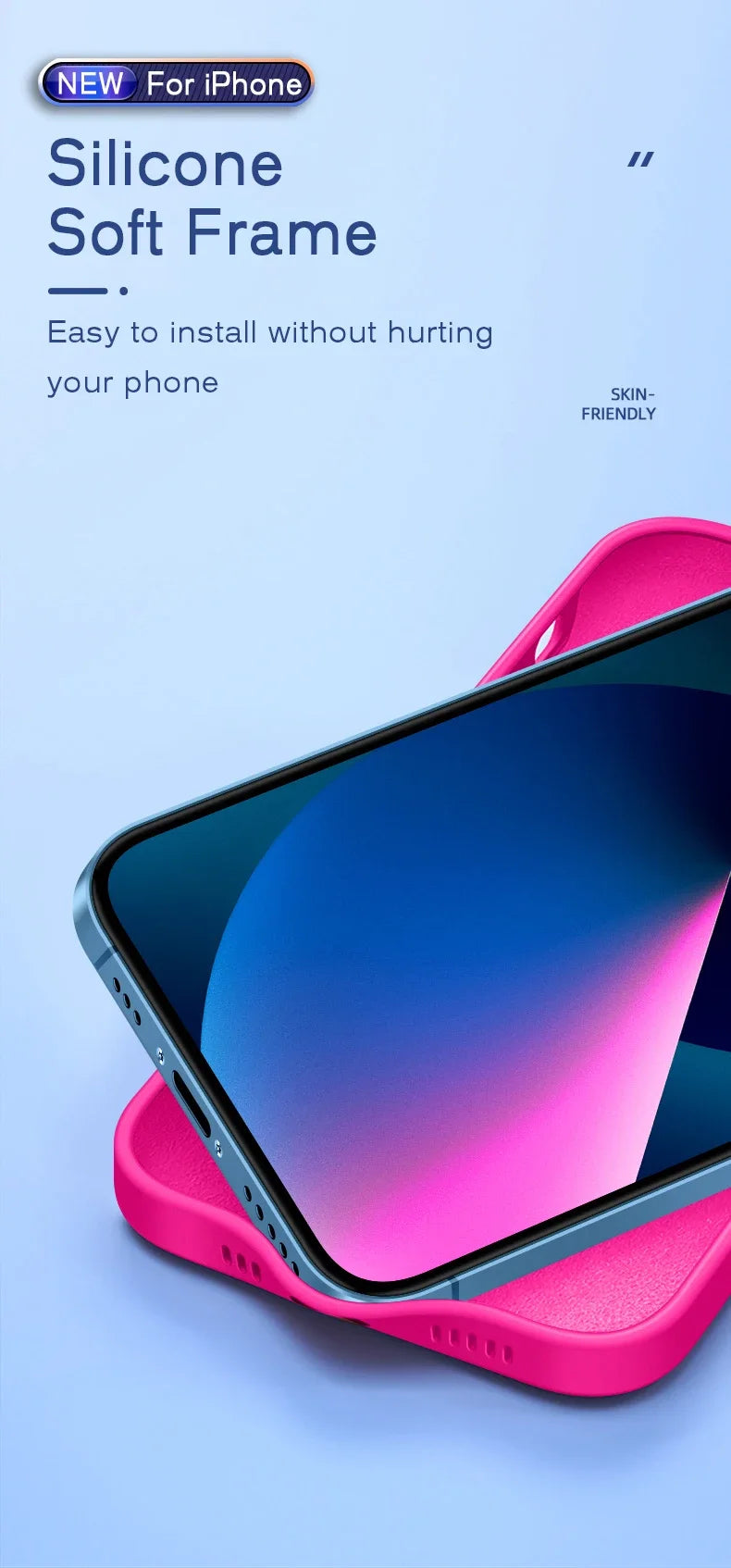 Luxury Silicone Antiskid Phone Case For iPhone 17 Air 16 15 14 13 11 12 Pro Max 16 Plus Shockproof Full Lens Protection Cover