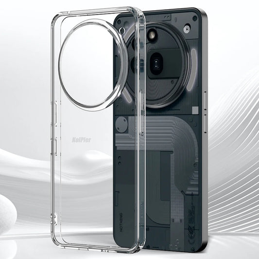 Clear Phone Case for Nothing Phone 3A PRO Soft TPU Silicone Frame Matte Shockproof Transparent Hard Coque Bumper