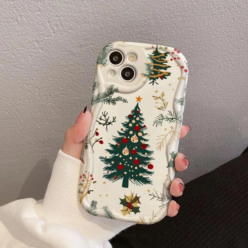 Christmas Celebration Tree Phone Case For iPhone 17 16 15 14 13 12 11 Pro Max XS XR 7 8 Plus SE2 16E 17Air Shockproof Soft Cover