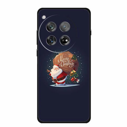 Christmas Phone Cases For Oneplus 12 12R 13 Case Black TPU Silicone For OnePlus 13 5G  TPU Protective Soft Cover 1+12 1+12R 1+13