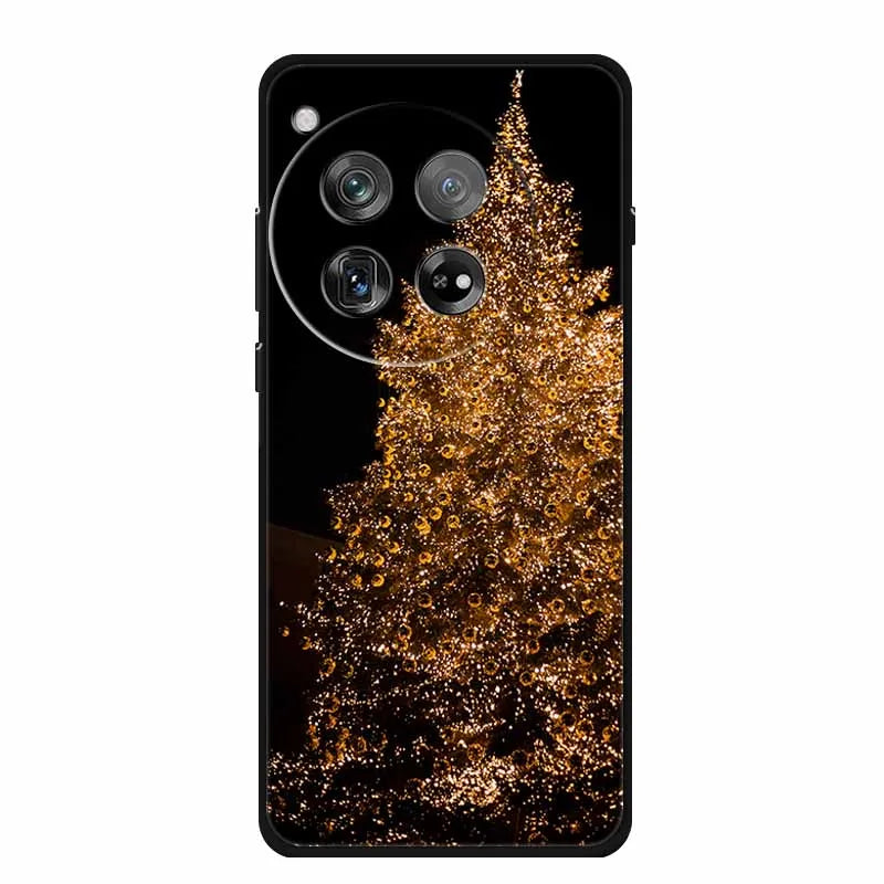 Christmas Phone Cases For Oneplus 12 12R 13 Case Black TPU Silicone For OnePlus 13 5G  TPU Protective Soft Cover 1+12 1+12R 1+13