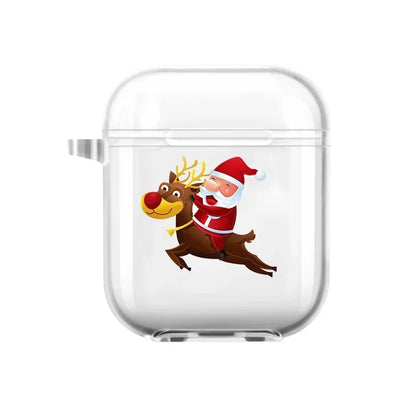 Christmas Santa Elk Earphone Case for Airpods 4th 3rd 2 Pro Shockproof Cover for Airpod 2 3 1 Protective Accessorie Shell Fundas