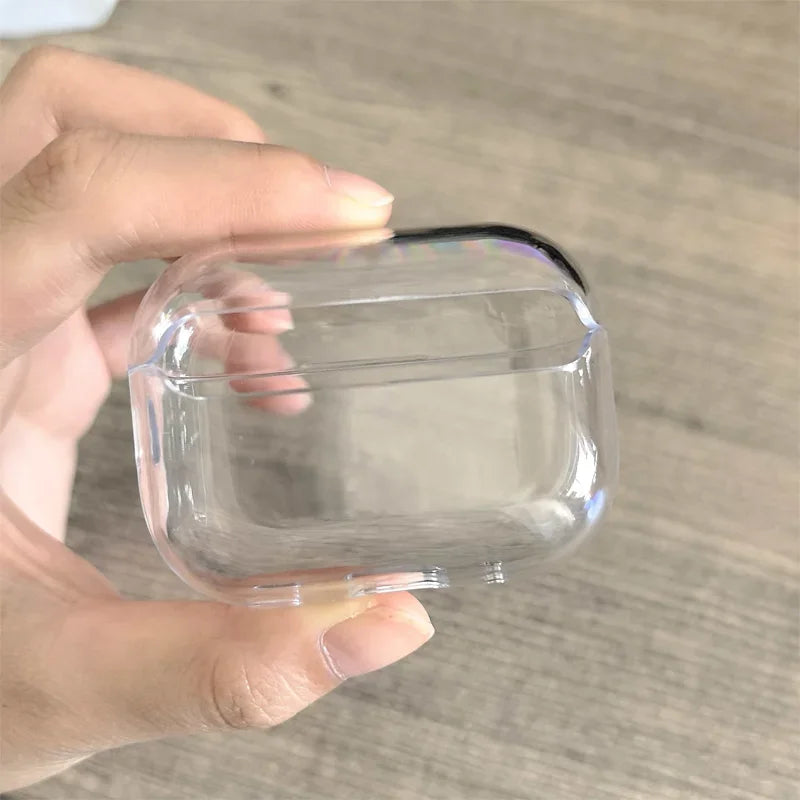 PC Earphone Cases For Airpods 4/Airpods 3 Case Headphones Protective transparent Case  Airpods Pro 2 Airpods Covers 1-2PCS