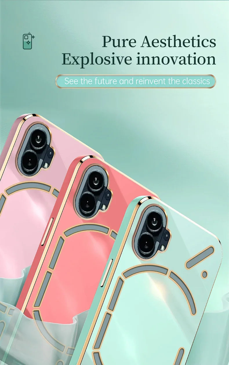 For Nothing Phone 1 Case For NothingPhone1 Phone1 Silicone Shockproof Back Cover Coque Carcase 6D Plaiting Soft TPU Phone Cases