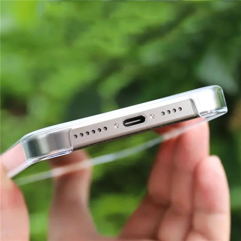 Original Animation Magnetic MagSafe Phone Case for iPhone 17 16pro max 14 15 Pro 13 16 Wireless Charge Transparent Hard PC Cover