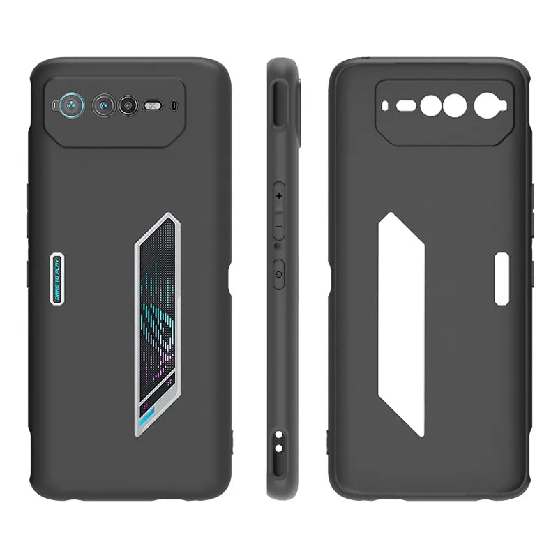 for Asus ROG Phone 6 Case Matte Soft Silicone Back Phone Cases For Asus ROG Phone6 Black TPU Shockproof Case