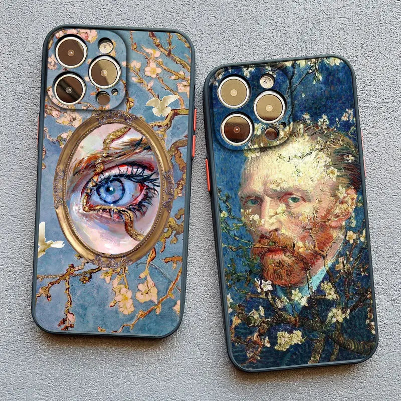 Art Painting Phone Cases For iPhone 11 12 13 14 15 16 Pro Max 15 14 Plus 13 12 Mini X XS XR 7 8 Plus SE2 Shockproof Case Cover