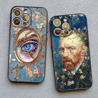 Art Painting Phone Cases For iPhone 11 12 13 14 15 16 Pro Max 15 14 Plus 13 12 Mini X XS XR 7 8 Plus SE2 Shockproof Case Cover