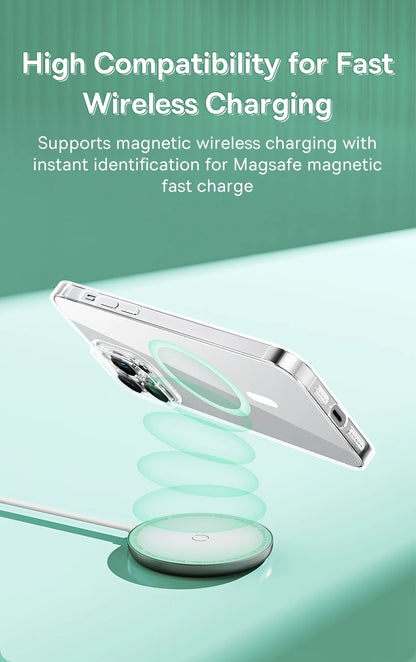 Baseus Magnetic Phone Case for iPhone 15 14 13 12 11 Pro Max Wireless Charging Cover For iPhone 15 14 Pro Max Magnet Clear Case