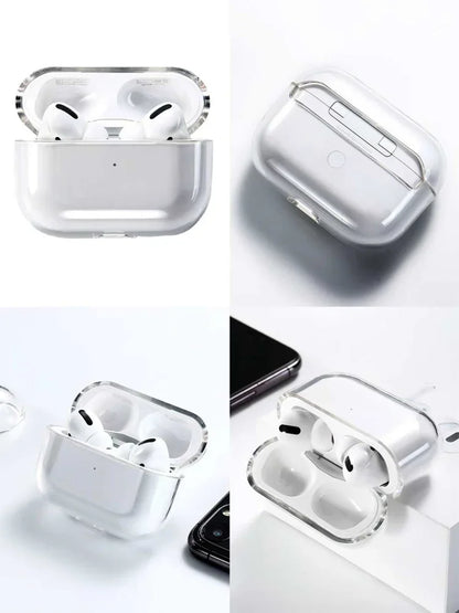 PC Earphone Cases For Airpods 4/Airpods 3 Case Headphones Protective transparent Case  Airpods Pro 2 Airpods Covers 1-2PCS