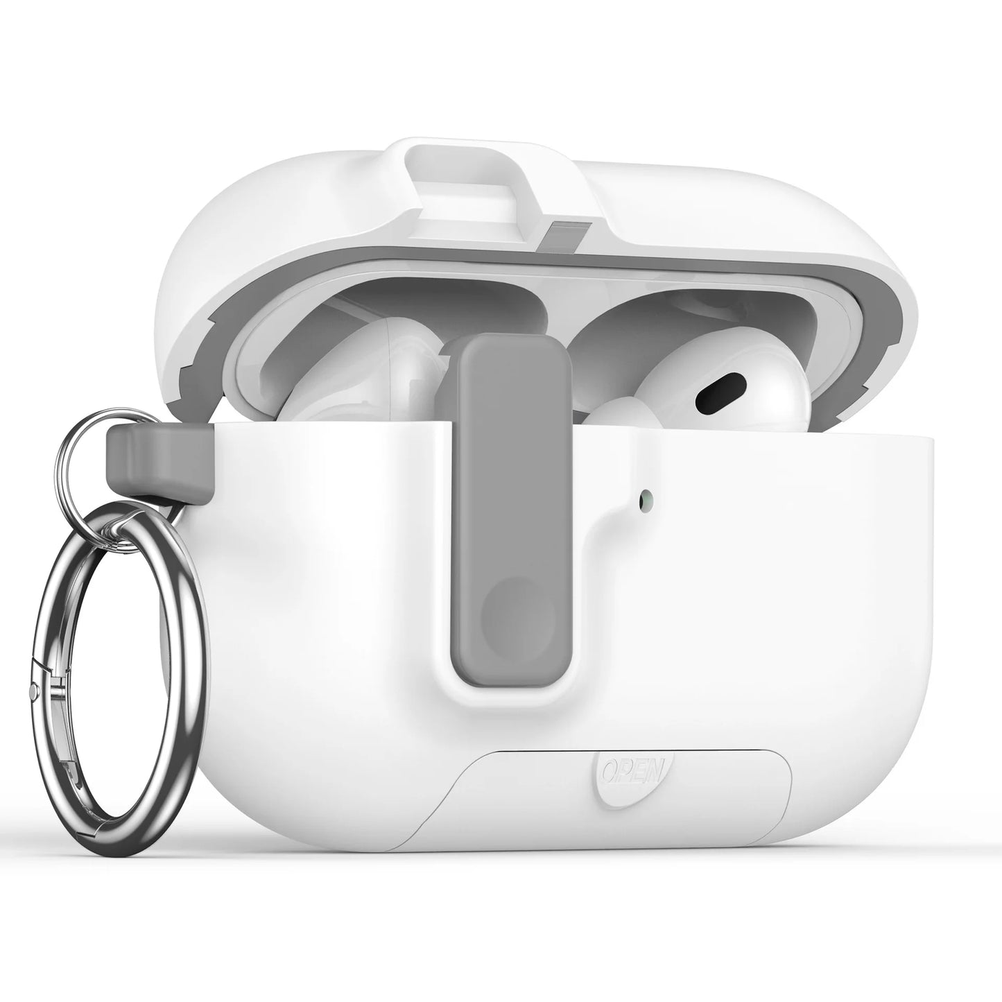 2025 for Airpods Pro 3 Protective Case Phone Stand Design with Cleaner Kit Magnetic Automatic Lock for Airpods Pro 3(Sand Stone)