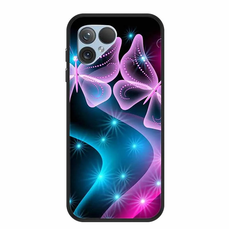 For Fairphone 5 Case 6.46" TPU Soft Silicone Bumper Luxury Back Cover Phone Cases for Fairphone5 5G Flower Cute Shockproof Coque