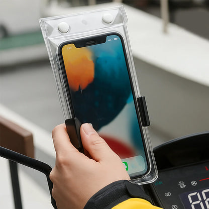 1-10PCS Waterproof Transparent Mobile Phone Cases Portable Mobile Phone Protector Pouch Bag for Cycling Bikinig Motorcycle